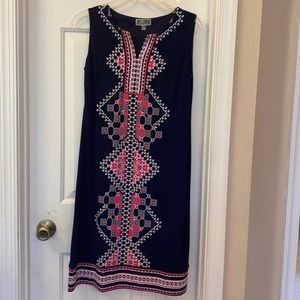 Beautiful blue and hot pink P/S dress